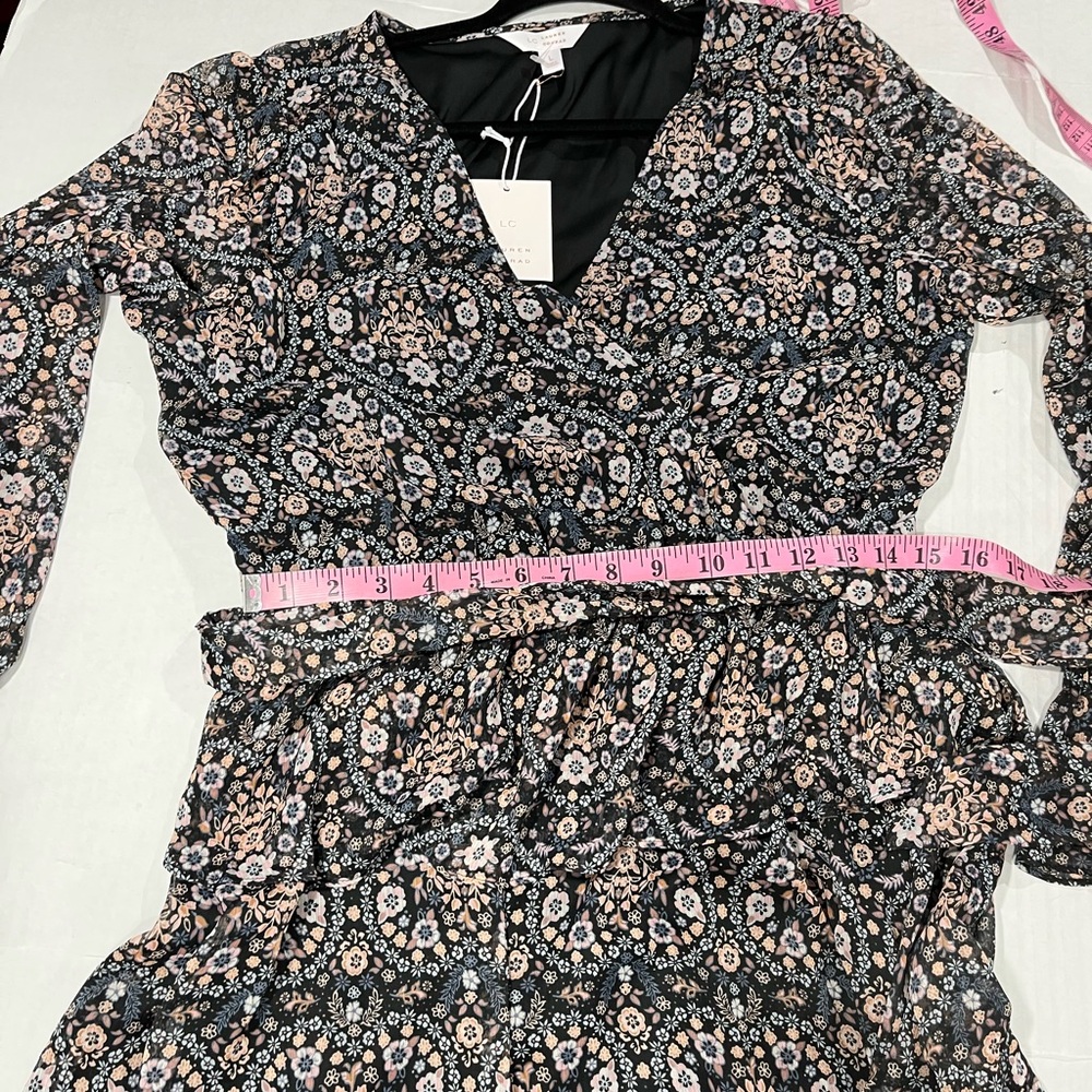 LAUREN CONRAD RUFFLE DRESS NEW WITH TAG - Picture 5 of 16